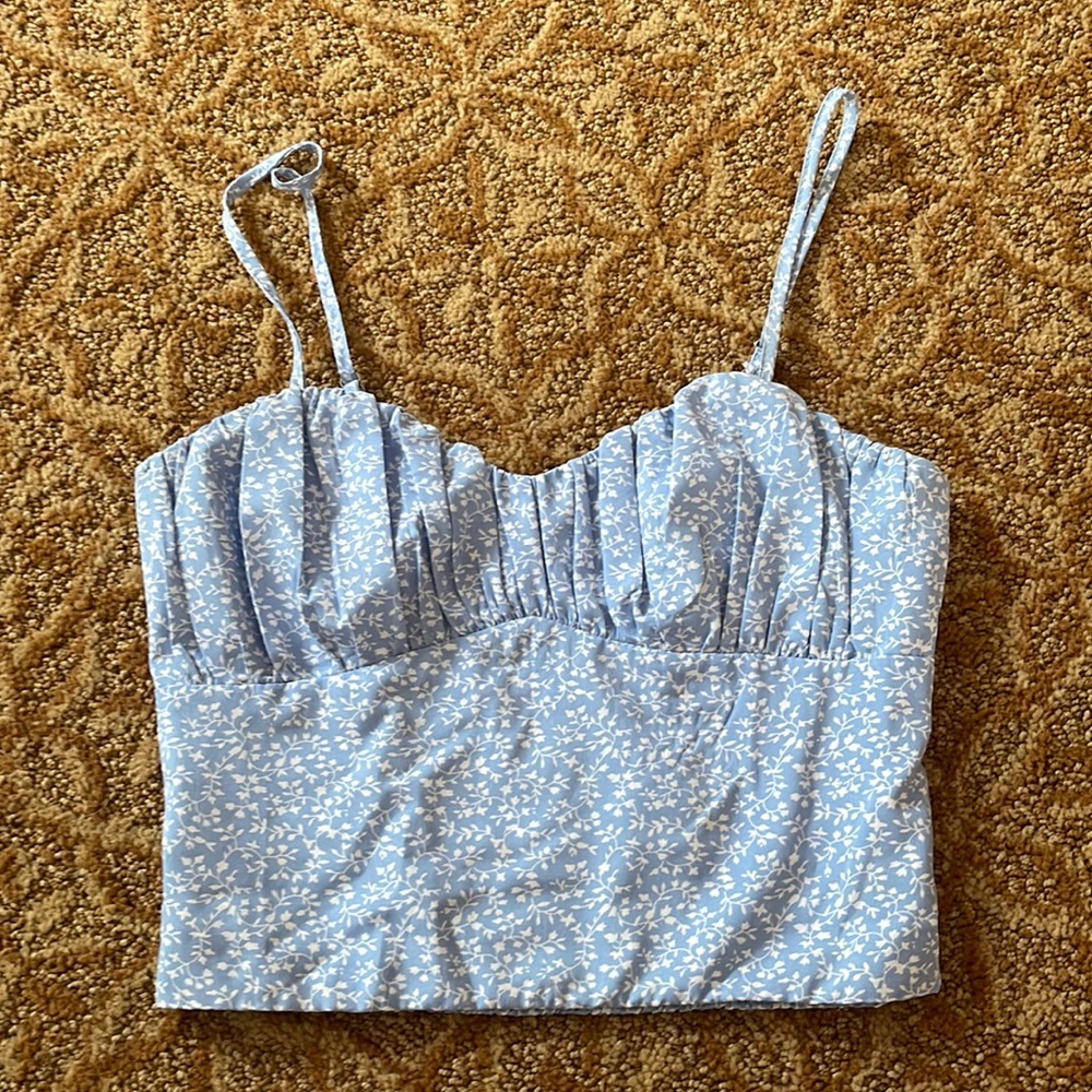 COPY - Blue floral tank